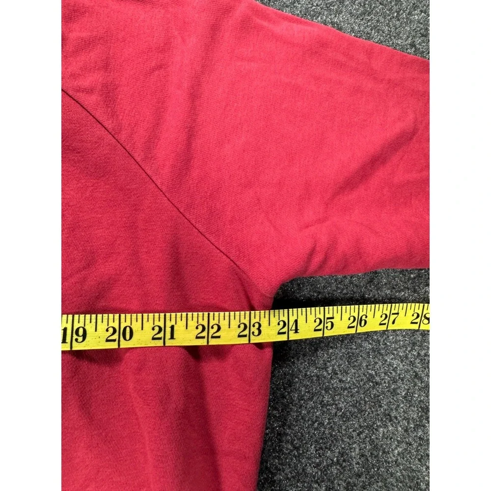 Nike Futura Logo Crewneck Sweatshirt Womens L Red Cropped Boxy Embroidered